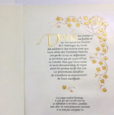 War of 1812 Dedication Pages