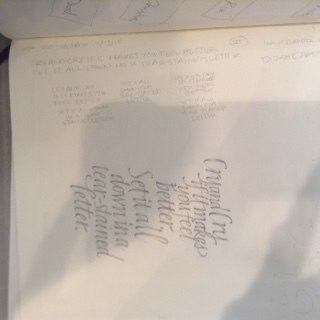 Displayed work at Amity Erwin Parks' workshop 'A sharp pencil and a keen eye'