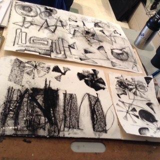 Displayed work at Amity Erwin Parks' workshop 'A sharp pencil and a keen eye'