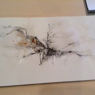 Displayed work at Amity Erwin Parks' workshop 'A sharp pencil and a keen eye'