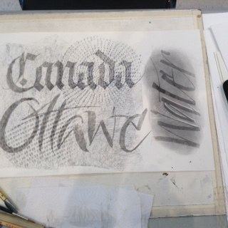 Displayed work at Amity Erwin Parks' workshop 'A sharp pencil and a keen eye'