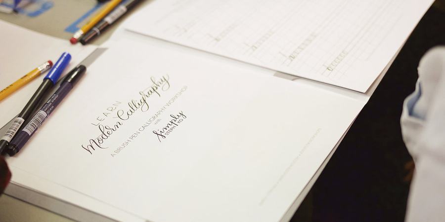 Brush Calligraphy: Strokes for the Lettering Folks promotional image