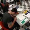 Thumbnail of image 'Students creating weathergrams 1'